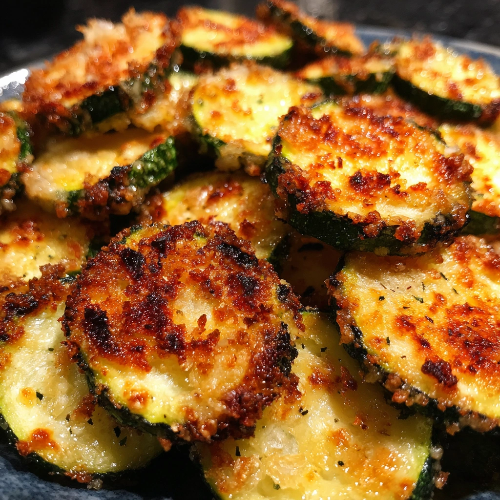 Air Fryer Zucchini Parmesan Chips