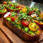 Avocado Hummus Toasts