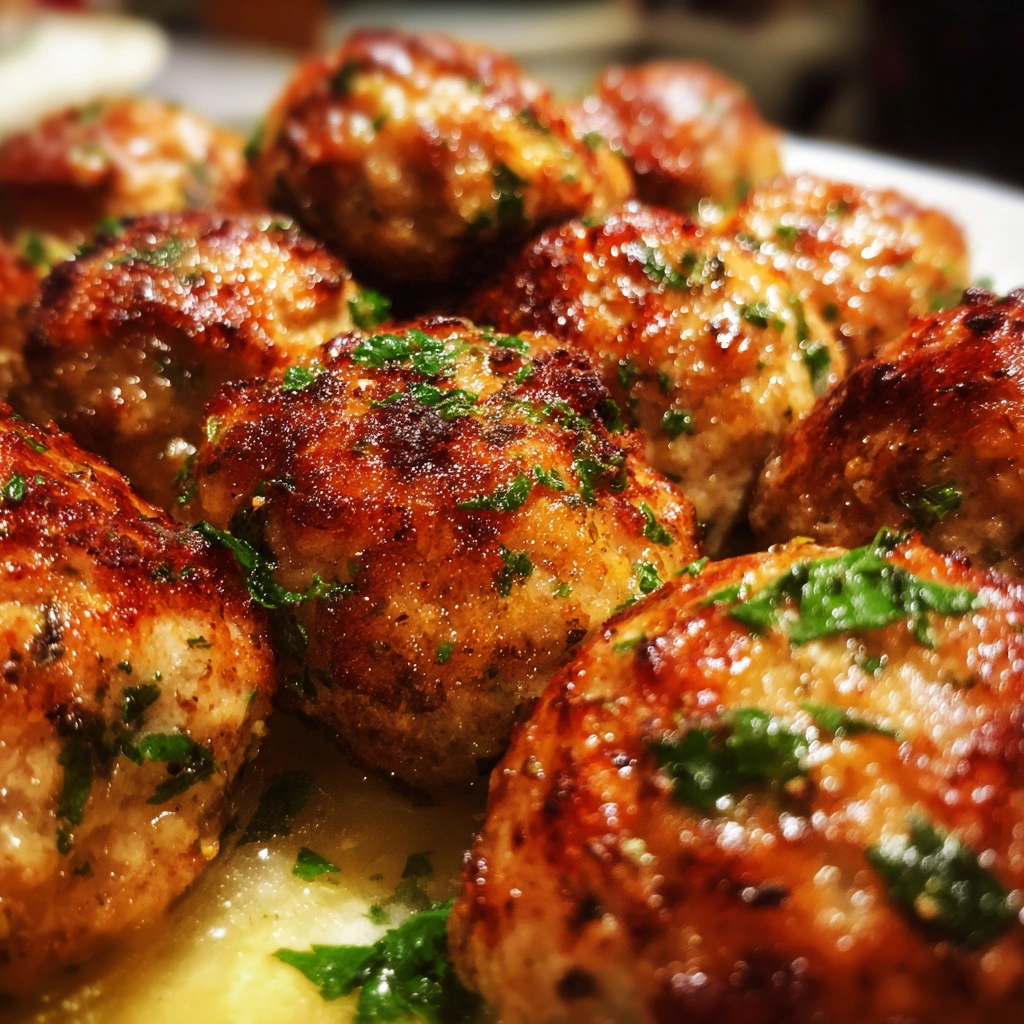 Baked Chicken Meatballs