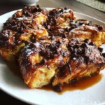 Baked Chocolate Croissant French Toast