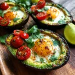 Baked Egg and Avocado Breakfast Boats