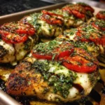 Baked Pesto Caprese Chicken