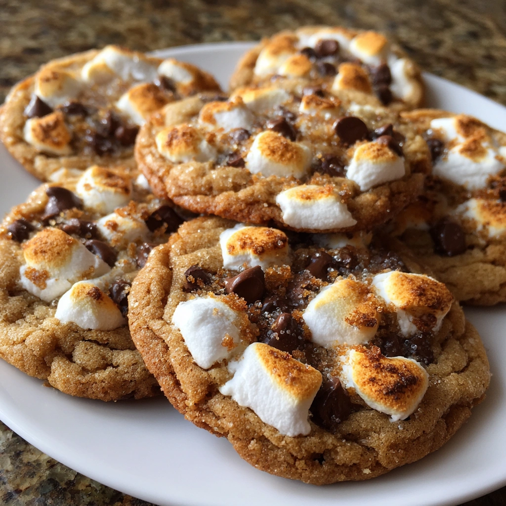 Brown Sugar Cinnamon S'mores Cookies
