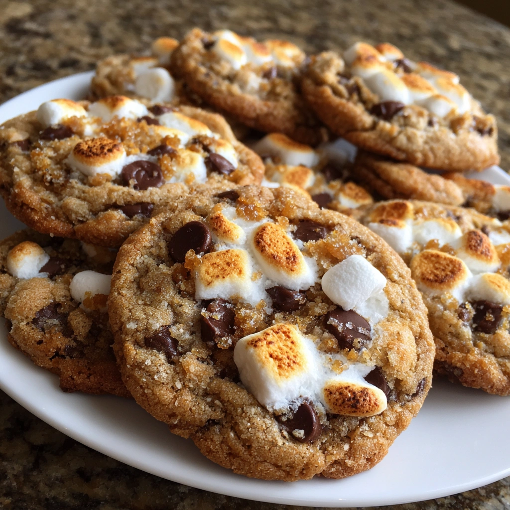 Brown Sugar Cinnamon S'mores Cookies