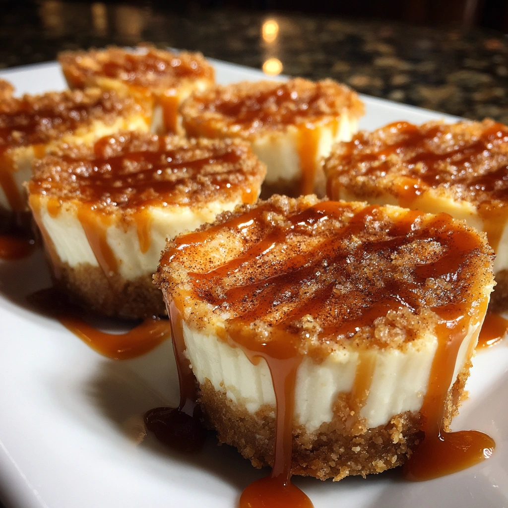 Caramel Cinnamon Swirl Cheesecake Cups