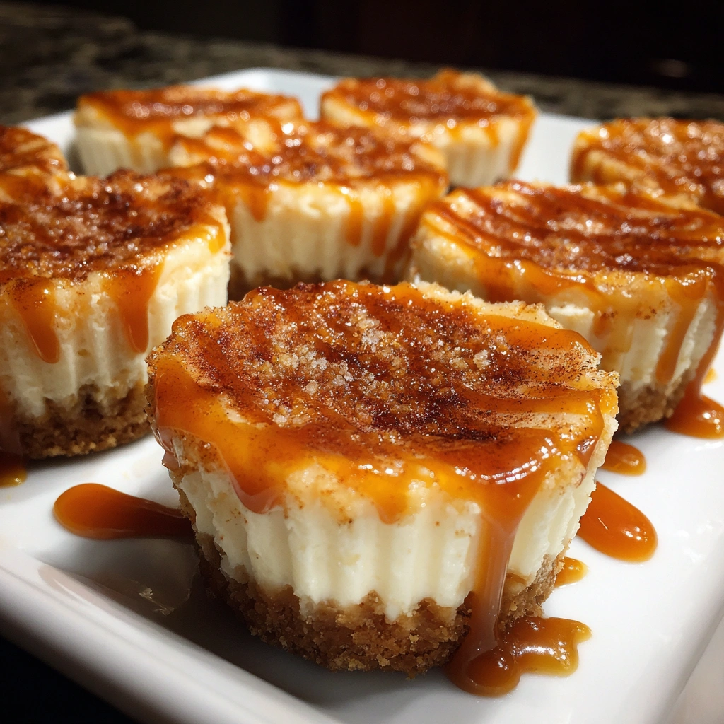 Caramel Cinnamon Swirl Cheesecake Cups