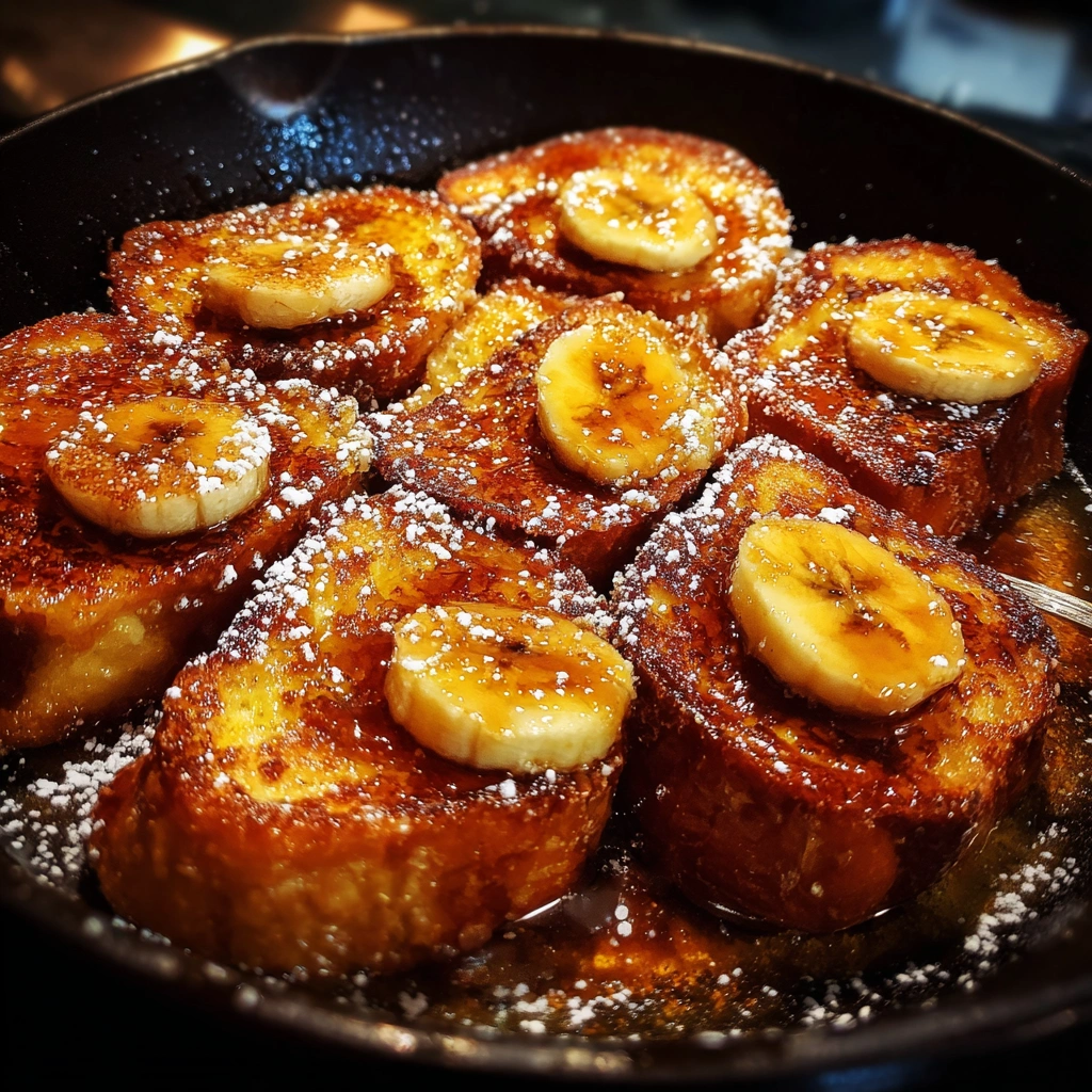 Caramelized Banana French Toast Skillet