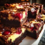 Cherry Almond Cheesecake Brownies