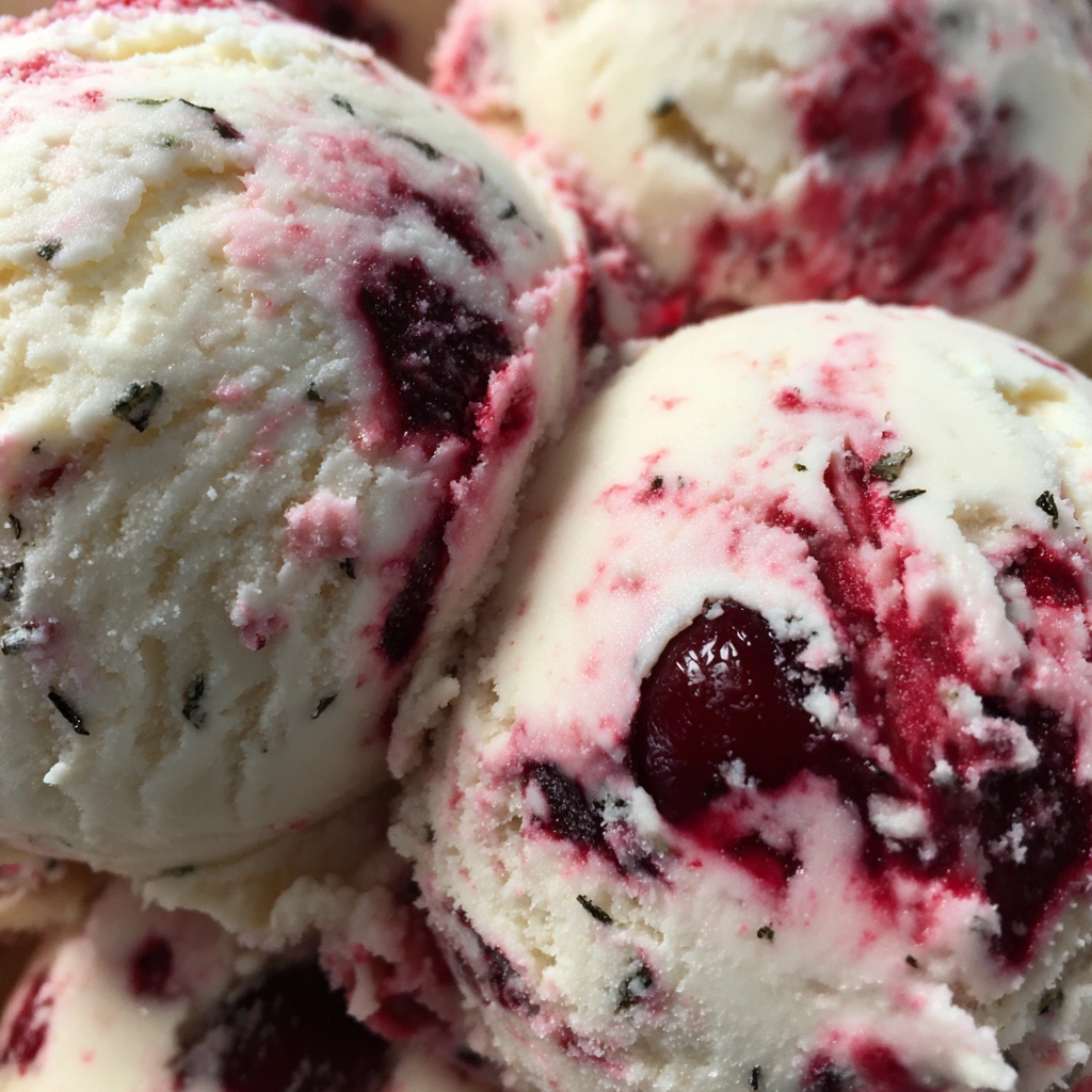 Cherry Vanilla Bean Ice Cream