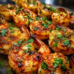 Chili Garlic Butter Shrimp Skewers
