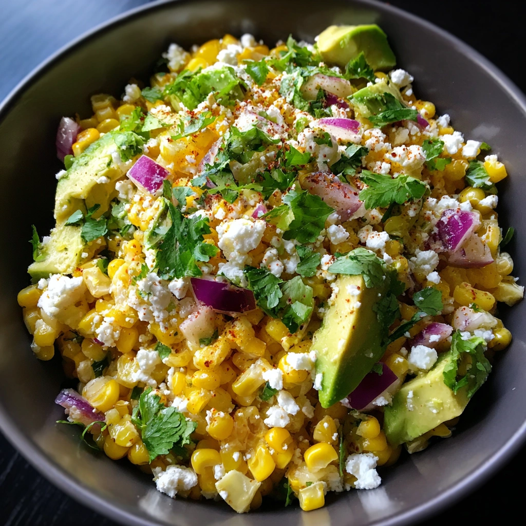 Chili Lime Corn Salad with Cotija