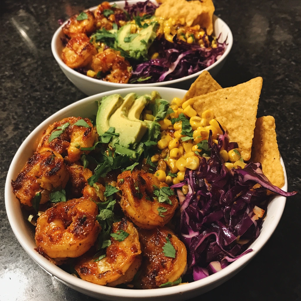 Chili Lime Shrimp Taco Bowls