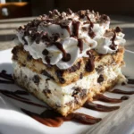 Chocolate Chip Ice Cream Sandwich Cake