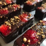 Chocolate Covered Strawberry Ice Cream Bars