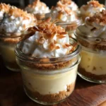 Coconut Cream Pies in Jars