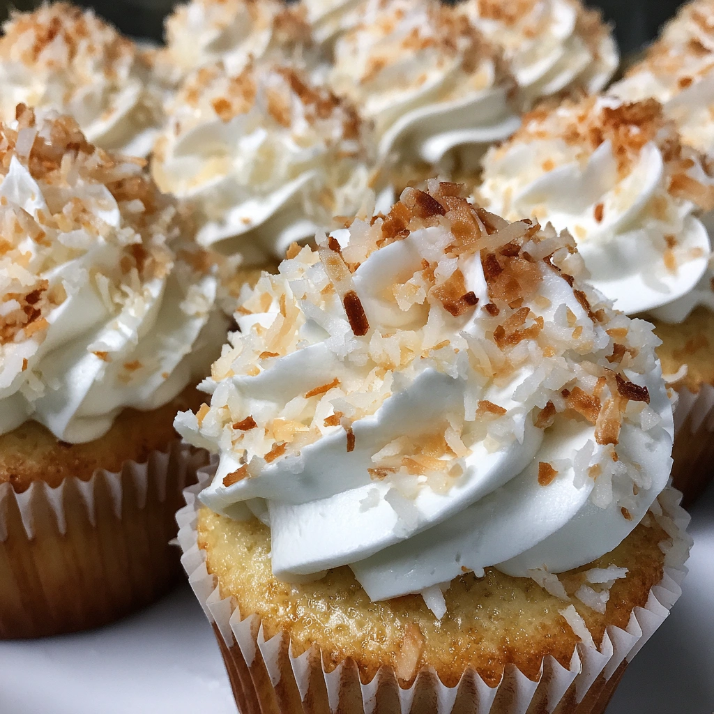 Coconut Cream Tres Leches Cupcakes