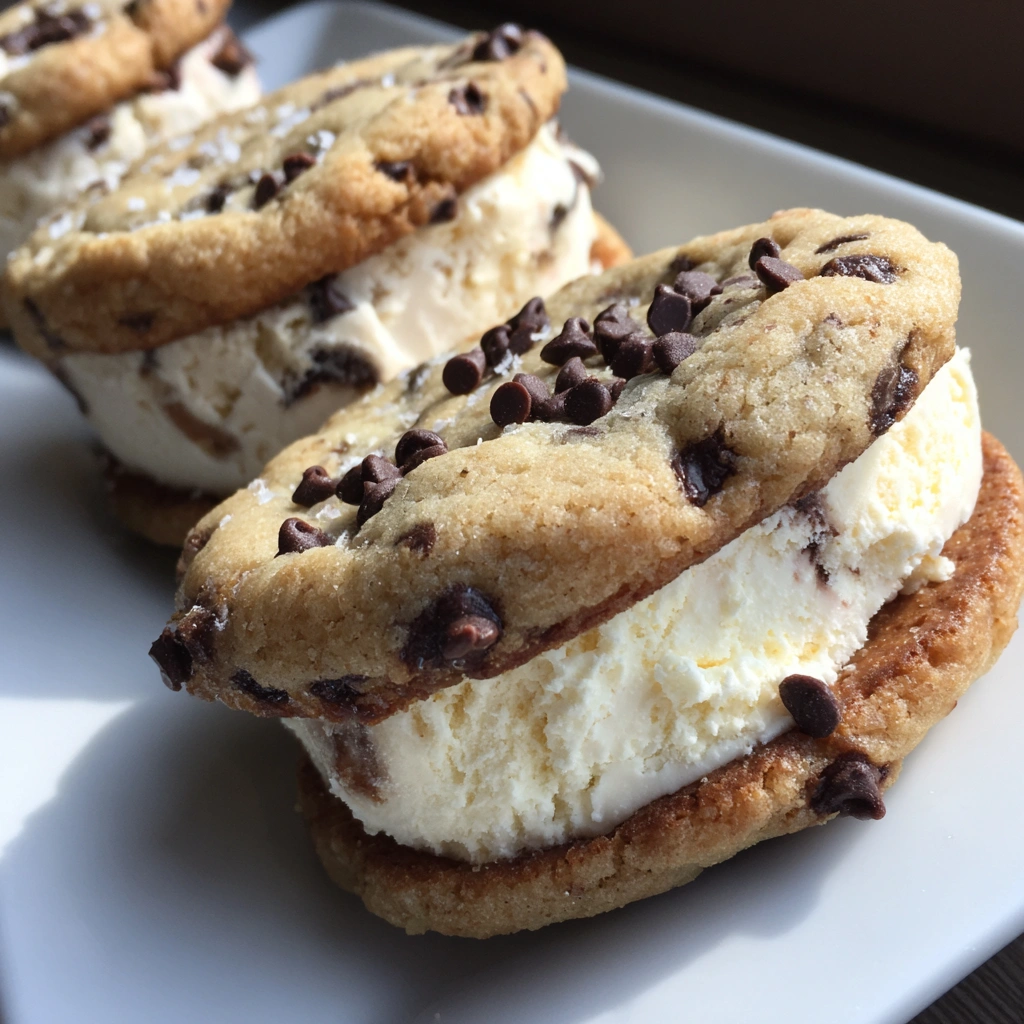 Cookie Dough Ice Cream Sandwiches