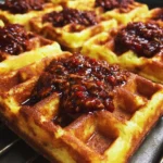 Cornbread Waffles with Chili