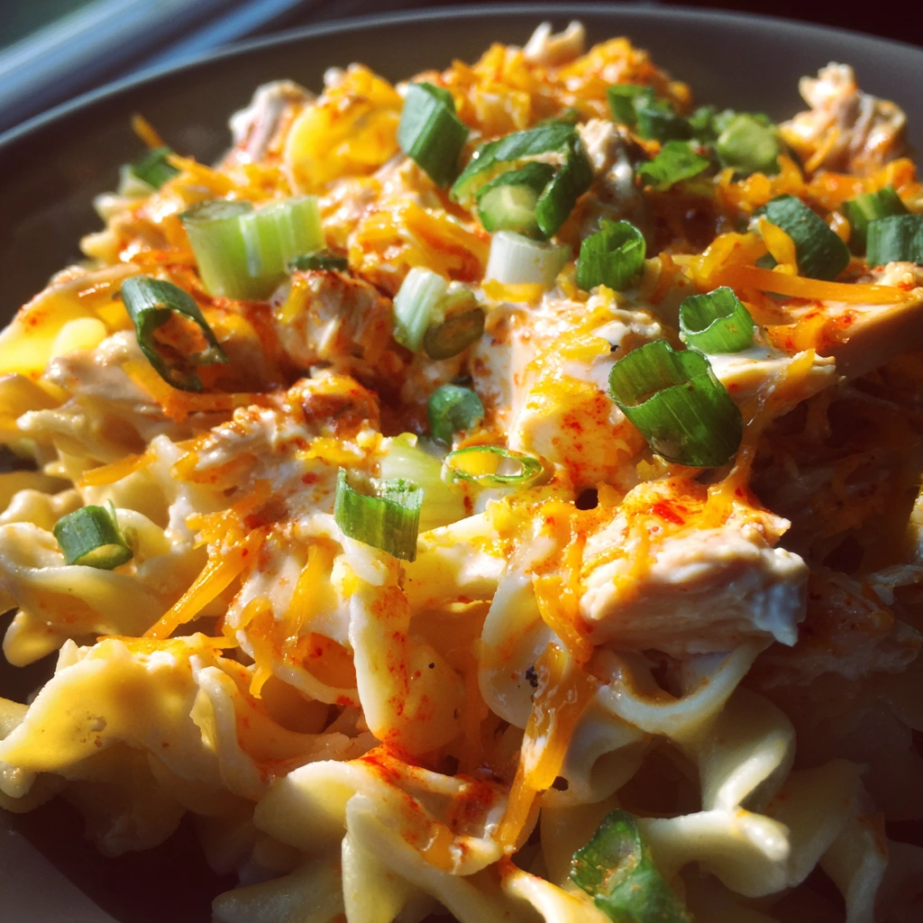 Creamy Buffalo Chicken Pasta Salad