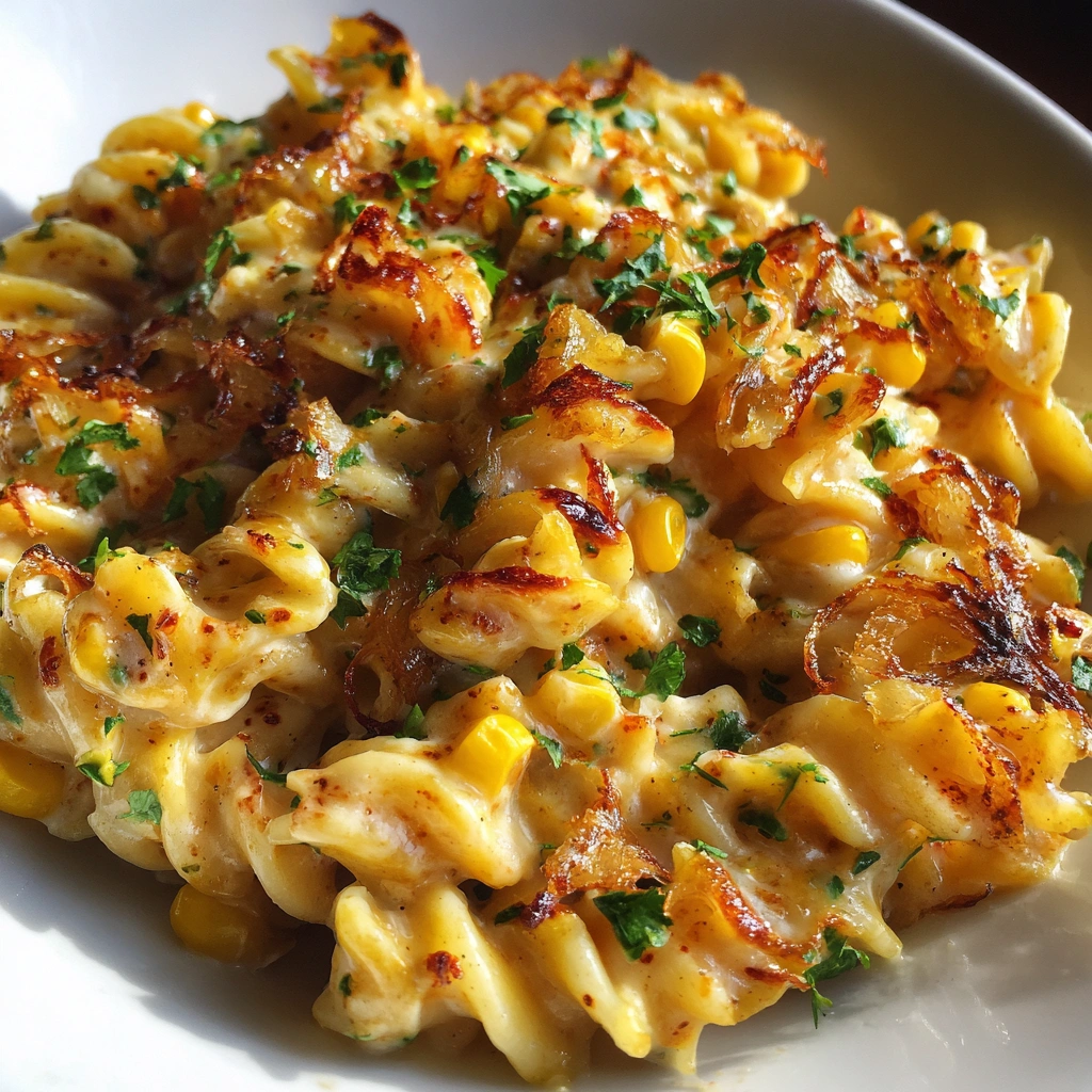 Creamy Cajun Corn Pasta