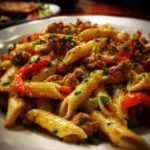 Creamy Cajun Ground Turkey Pasta