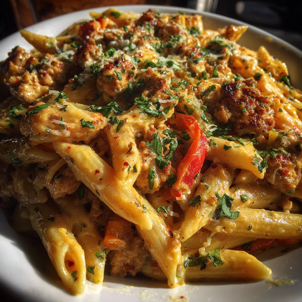 Creamy Cajun Ground Turkey Pasta