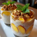Creamy Chia Peach Parfaits