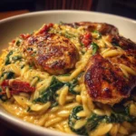 Creamy Tuscan Chicken Orzo