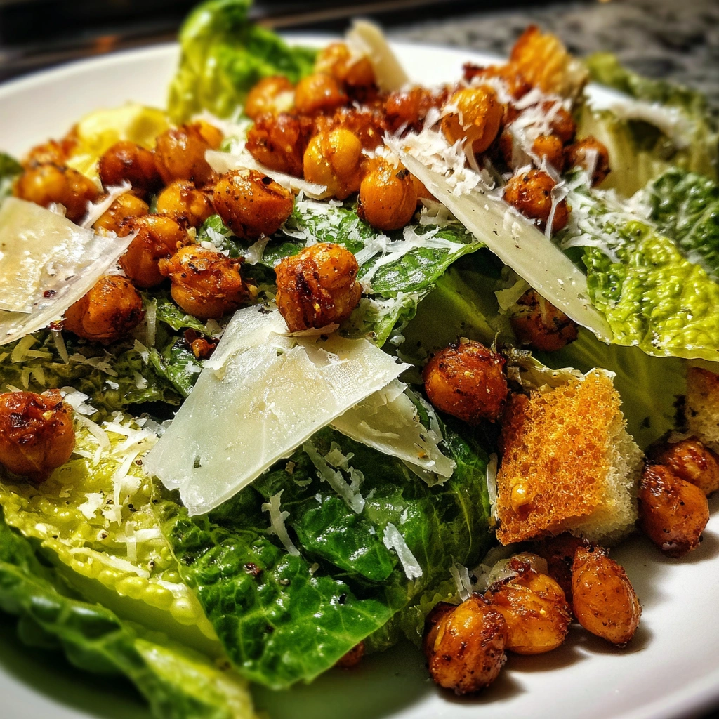 Crispy Chickpea Caesar Salad