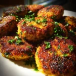 Crispy Lemon Garlic Chickpea Patties