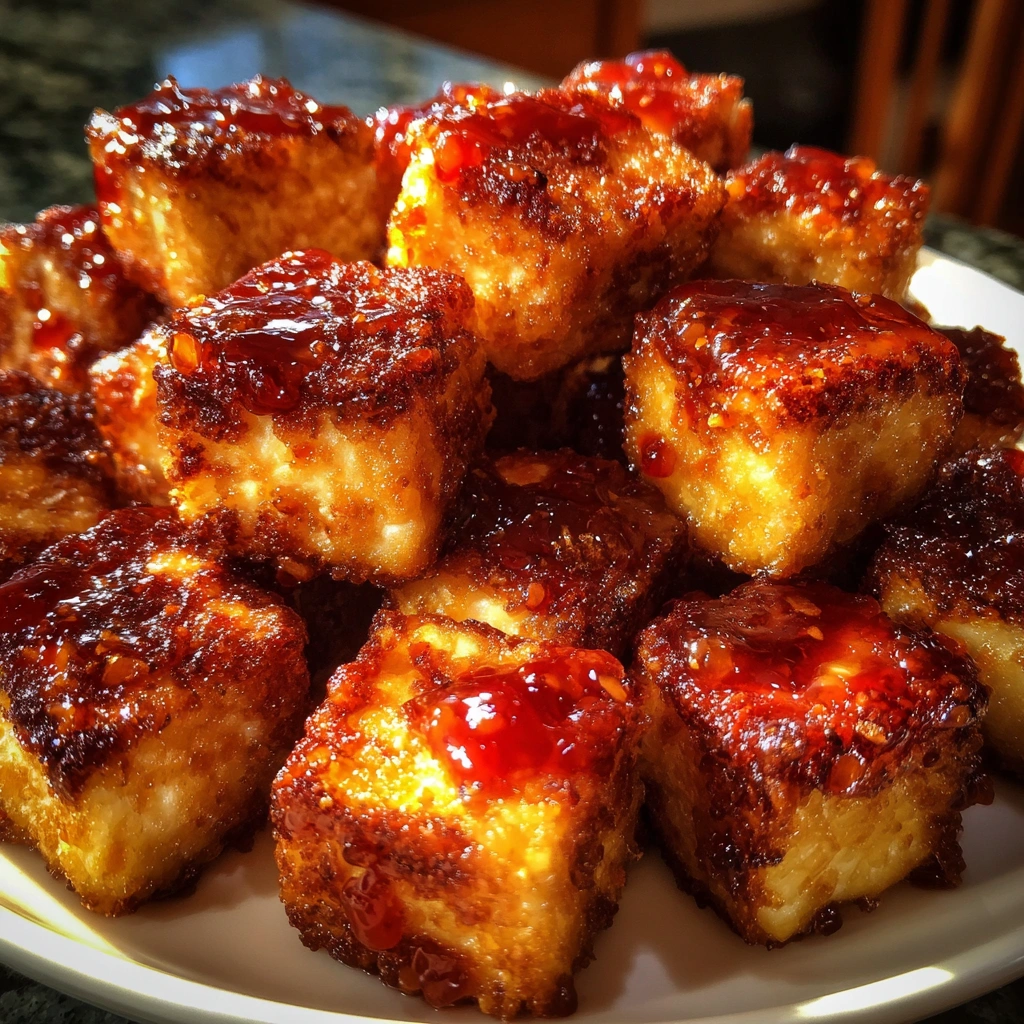 Crispy Tofu Bites with Sweet Chili Sauce
