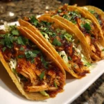 Crockpot Honey Garlic Chicken Tacos