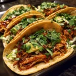 Crockpot Honey Garlic Chicken Tacos
