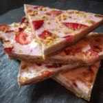 Frozen Strawberry Cheesecake Bark