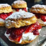 Frozen Strawberry Shortcake Sandwiches