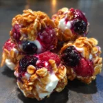 Frozen Yogurt Berry Granola Clusters