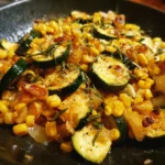 Garlic Butter Zucchini Corn Skillet
