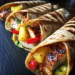 Grilled Pineapple Chicken Wraps