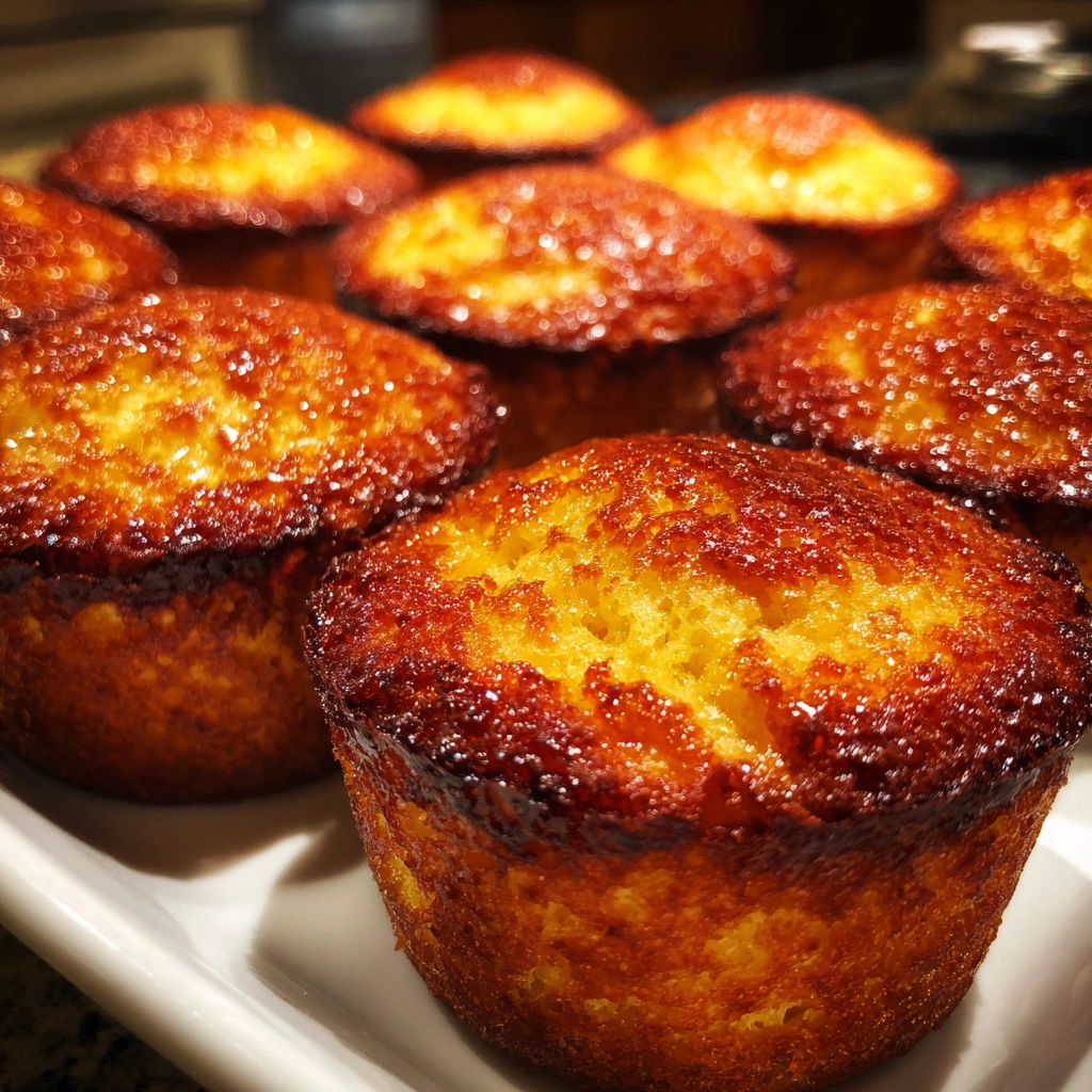 Honey Butter Cornbread Muffin Bites