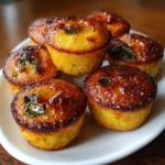 Honey Butter Cornbread Poppers with Jalapeño