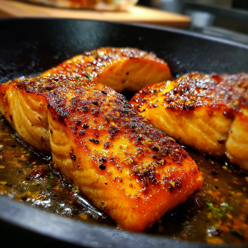 Honey Mustard Salmon Skillet