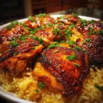 Hot Honey Baked Chicken and Rice