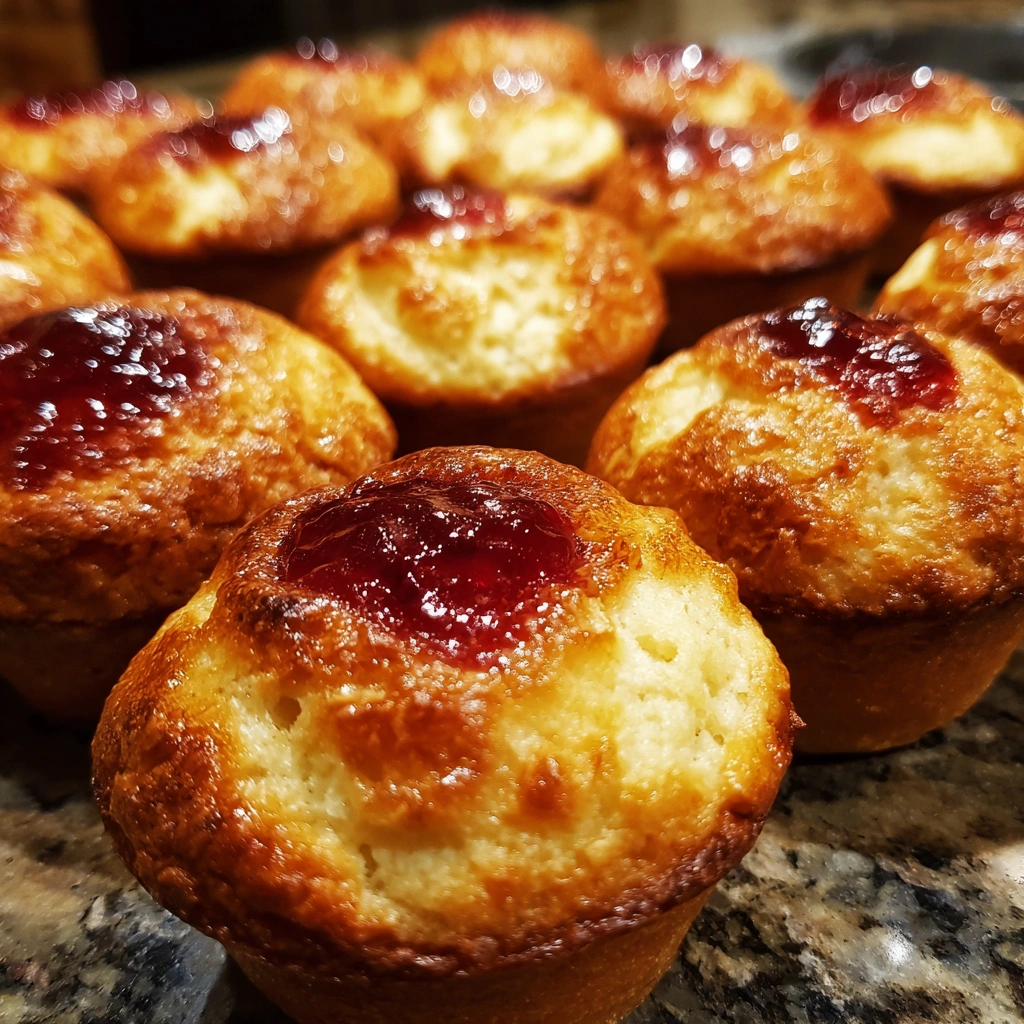 Jam-Filled Almond Breakfast Muffins