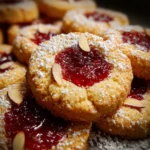 Jam-Filled Almond Shortbread Cookies