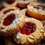 Jam-Filled Almond Shortbread Cookies
