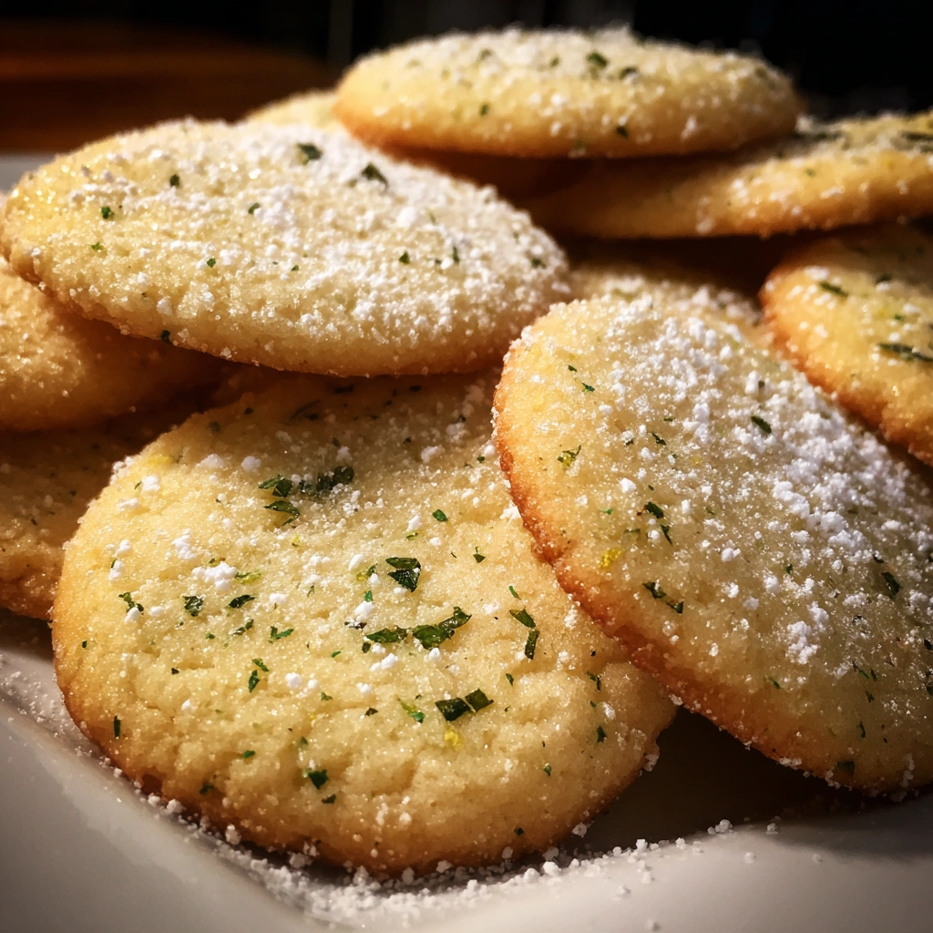 Lemon Basil Sugar Cookies
