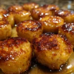Lemon Glazed Banana Bread Bites