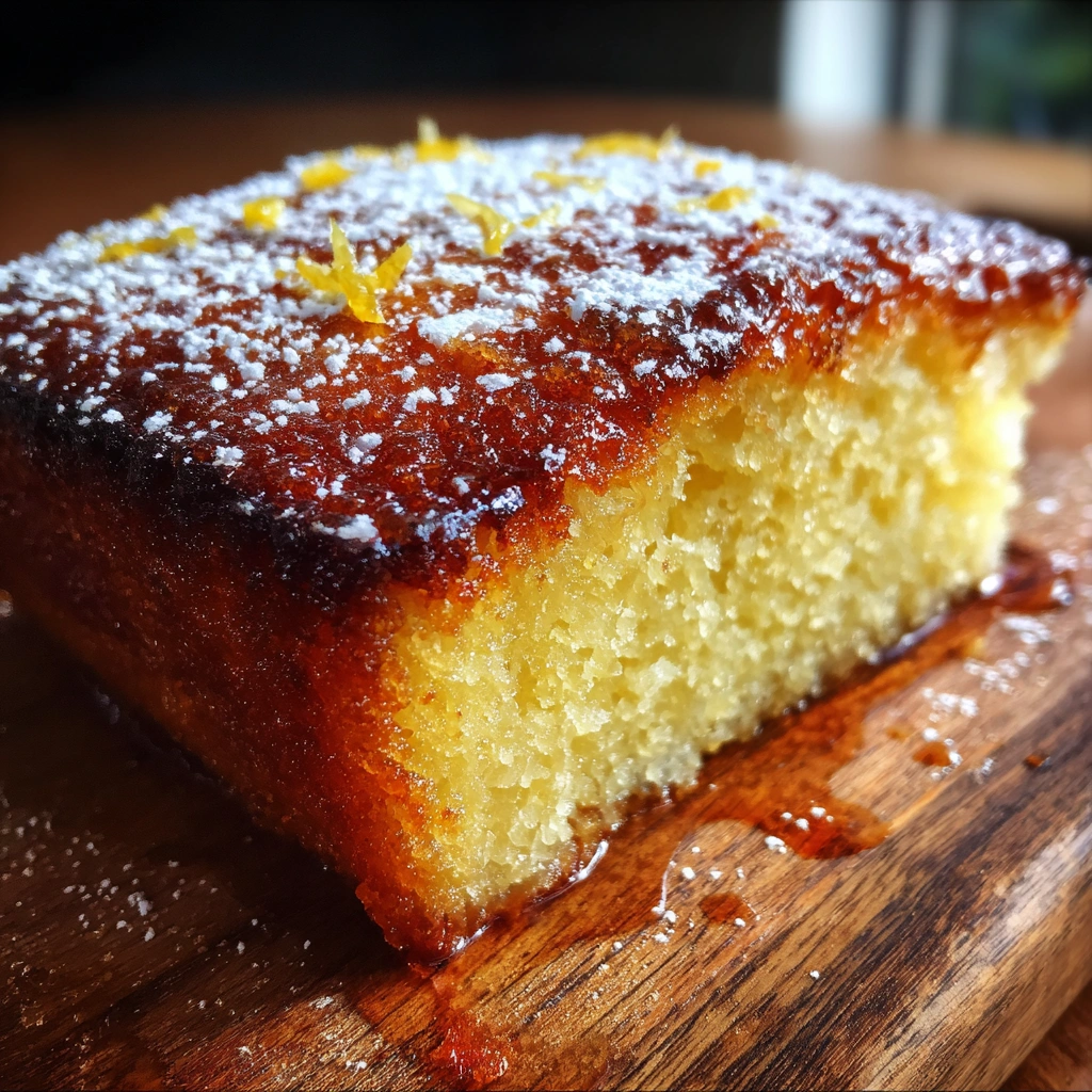 Lemon Olive Oil Snack Cake