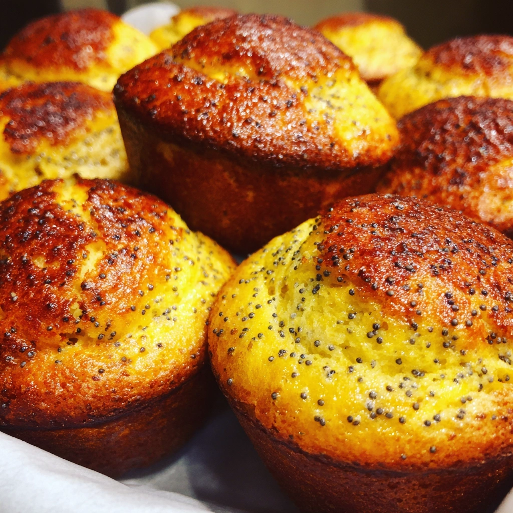 Lemon Poppy Seed Yogurt Muffins