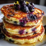 Lemon Ricotta Blueberry Pancakes